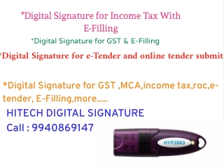 Digital Signature | Digital Signature for Income Tax