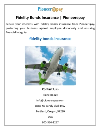 Fidelity Bonds Insurance