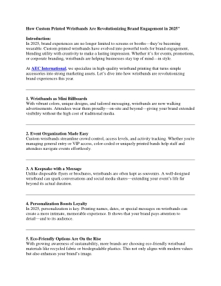 How Custom Printed Wristbands Are Revolutionizing Brand Engagement in 2025