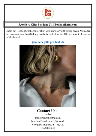 Jewellery Gifts Pendent Uk | Bonbonfistral.com