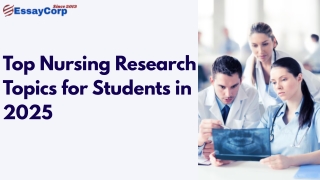 Top Nursing Research Topics for Students in 2025