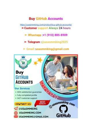 Best Services Buy aged Github accounts 2025 &2026