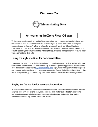 buy telemarketing data