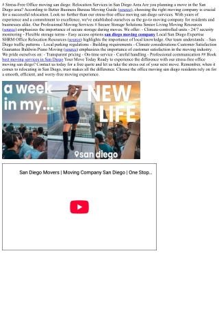 # Stress-Free Office moving san diego: Relocation Services in San Diego Area