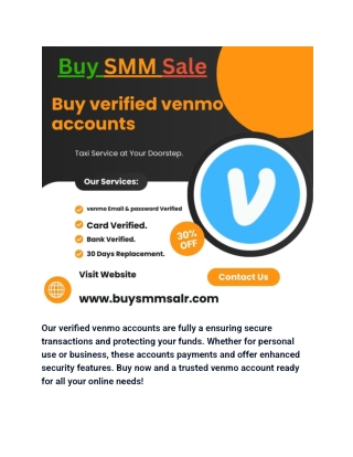 The easy process buy verified Venmo accounts