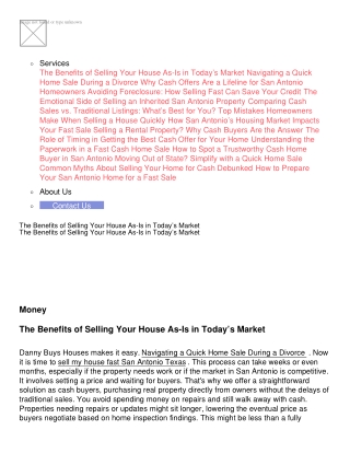 Sell My House For Cash San Antonio