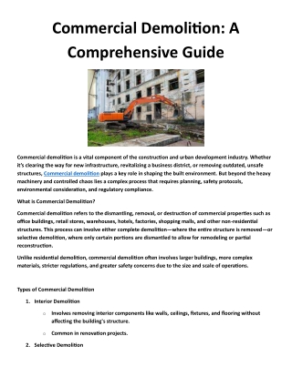 Commercial Demolition