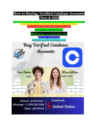 How to Buying, Verified Coinbase Accounts (New & Old)