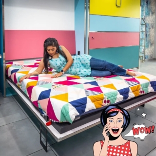 Classic Wall Foldable Bed by FlyBed Home – Timeless Design, Modern Function