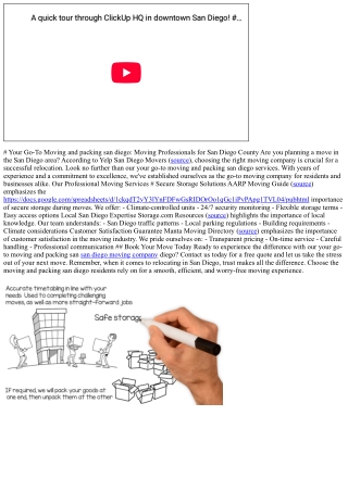 # Your Go-To Moving and packing san diego: Moving Professionals for San Diego Co