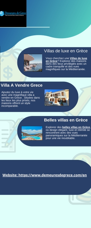 Villas de luxe en Grèce