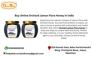 Buy Online Orchard Jamun Flora Honey in India
