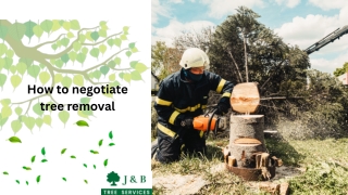 How to negotiate tree removal?