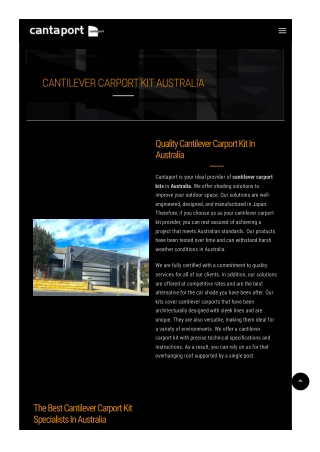 Cantilever Carport Kit Australia