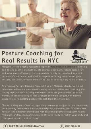 Posture Coaching for Real Results in NYC