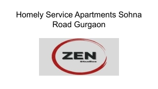 Homely Service Apartments Sohna Road Gurgaon