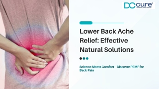 Lower Back Ache Relief Effective Natural Solutions