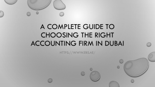 A Complete Guide to Choosing the Right Accounting