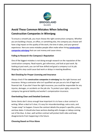 Avoid These Common Mistakes When Selecting Construction Companies in Winnipeg (1)