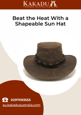 Beat the Heat With a Shapeable Sun Hat