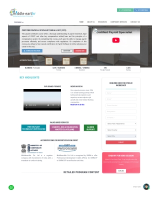 Courses for Payroll Certification