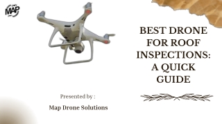Get Accurate Results with the Best Drone for Roof Inspections