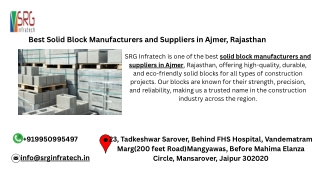 AAC Block Manufacturers and Suppliers in Ajmer, Rajasthan