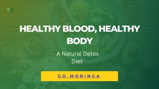 Healthy Blood, Healthy Body A Natural Detox Diet