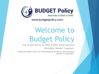 Everything about OSHC and OVHC from Budget Policy