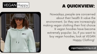 Stylish & Animal Cruelty-Free Vegan Clothing Hoodie for Everyone