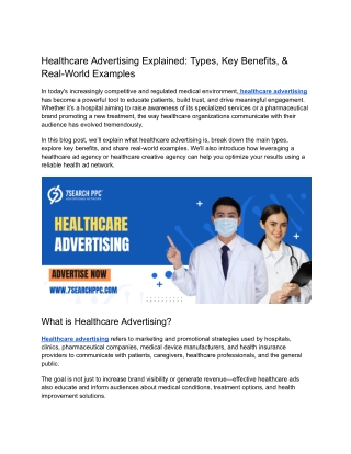 Healthcare Advertising Explained_ Types, Key Benefits, & Real-World Examples