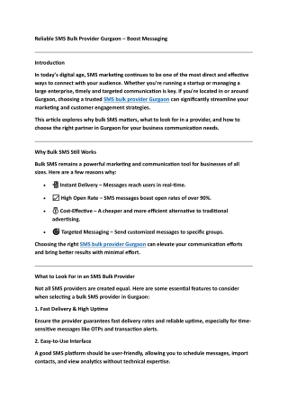 Cloud IVR Service – Smart Call Handling Solution