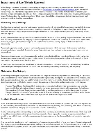 Beginner'S Guide To Roof Particles Removal In Oklahoma City