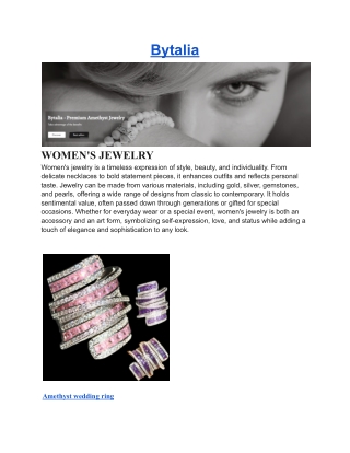 Bytalia - Stylish & Affordable Jewelry for Every Occasion