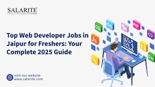 Top Web Developer Jobs in Jaipur for Freshers Your Complete 2025 Guide