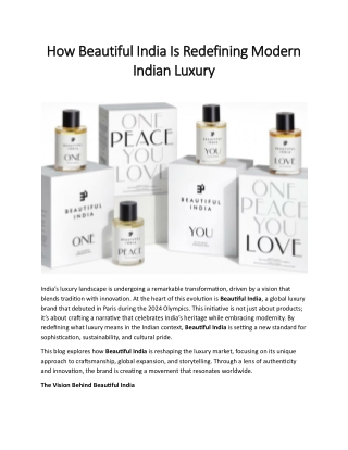 How Beautiful India Is Redefining Modern Indian Luxury