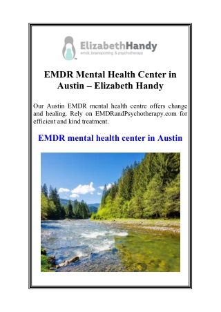 EMDR Mental Health Center in Austin – Elizabeth Handy