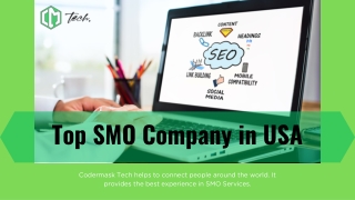 The Top SMO Company in USA – Codermask Tech