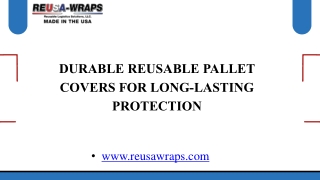 Durable Reusable Pallet Covers for Long-Lasting Protection