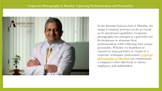Elevating Your Brand Image: The Power of Corporate Photography in Mumbai
