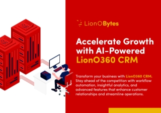 Best CRM Software for medium & small Business | LionO360 CRM Demo