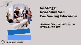 oncology rehabilitation continuing education