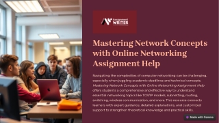 Mastering Network Concepts with Online Networking Assignment Help