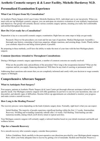 Michigan Plastic Surgery