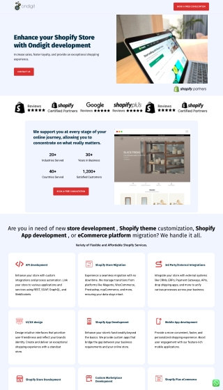 Ondigit- Best Shopify Development Agency UK