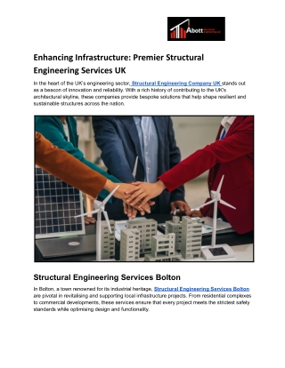 Enhancing Infrastructure_ Premier Structural Engineering Services UK
