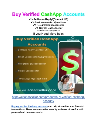 Buy Verified CashApp Accounts