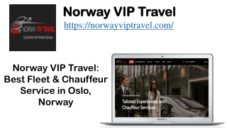 Norway VIP Travel Best Fleet & Chauffeur Service in Oslo, Norway