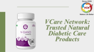 VCare Network: Trusted Natural Diabetic Care Products