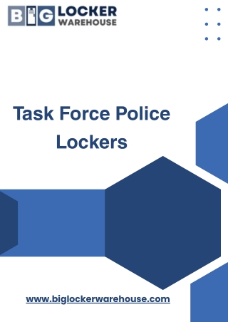 Secure Task Force Police Lockers for Evidence Storage